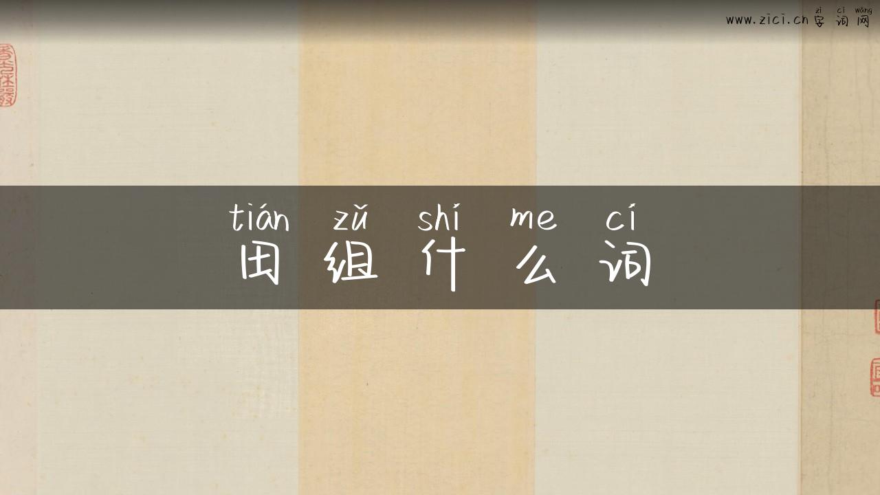 田组什么词