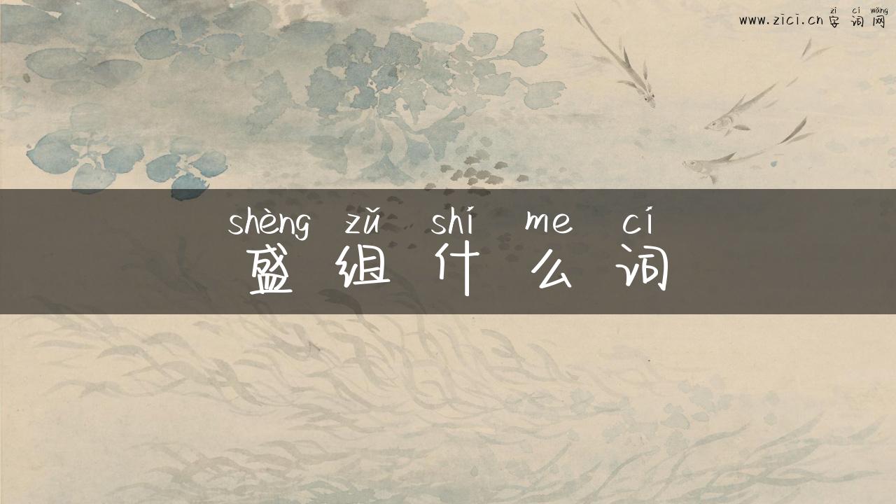 盛组什么词