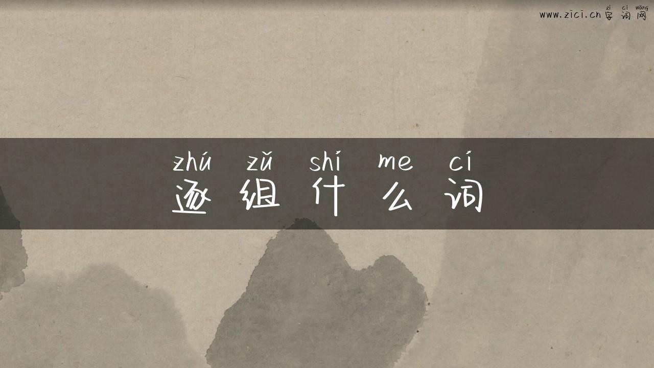 逐组什么词