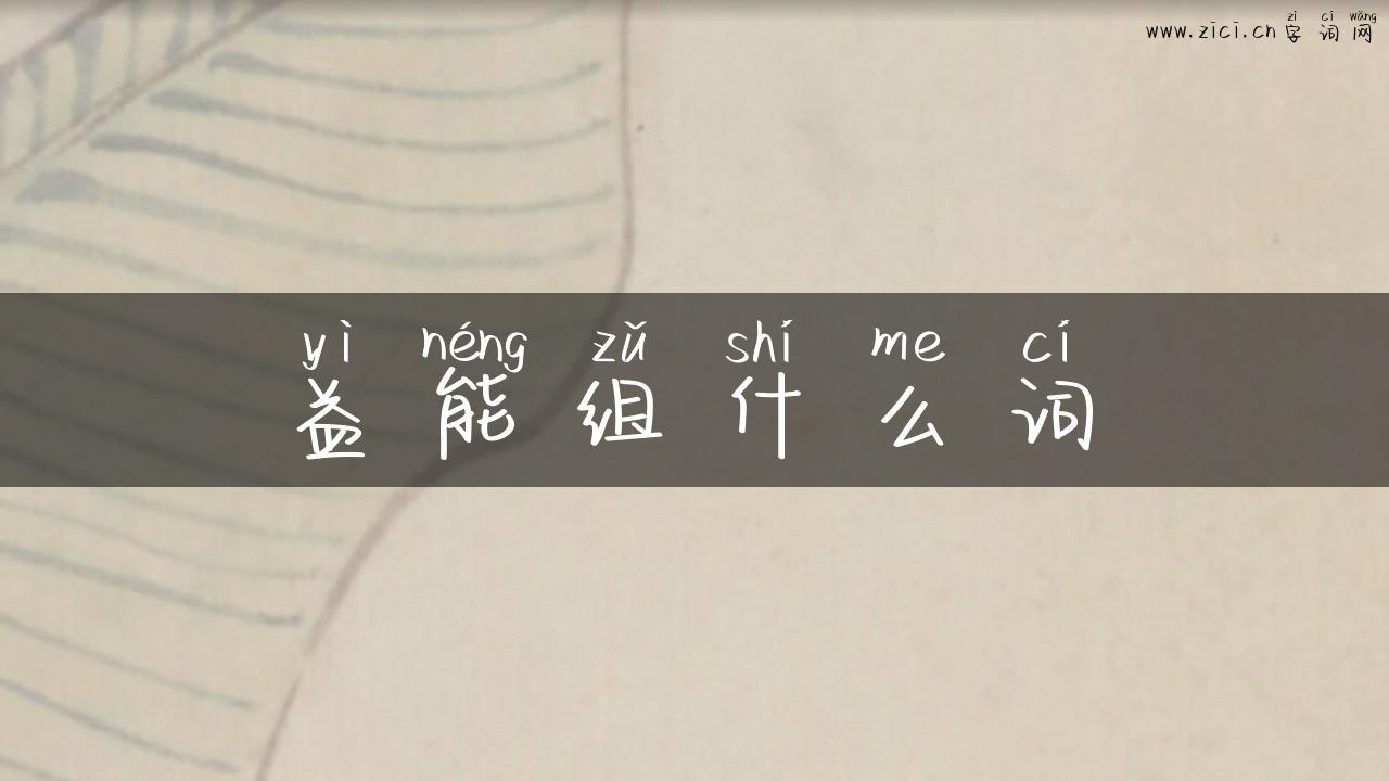 益能组什么词