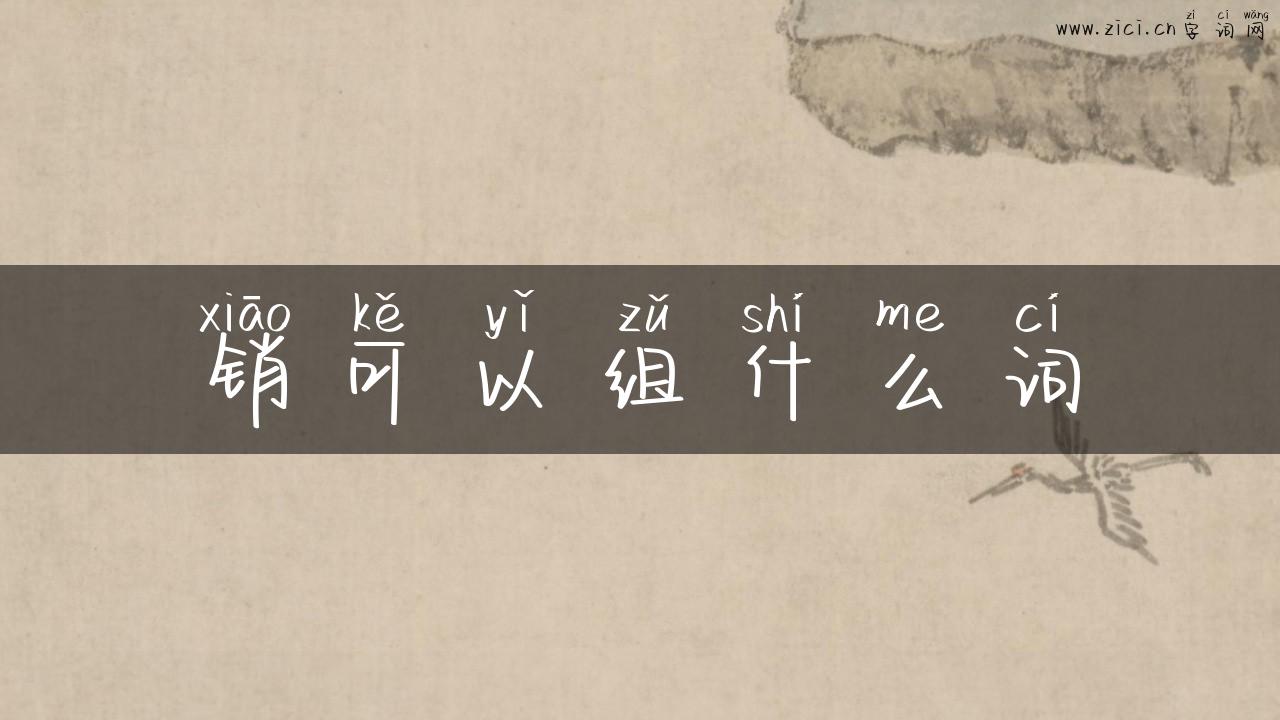销可以组什么词