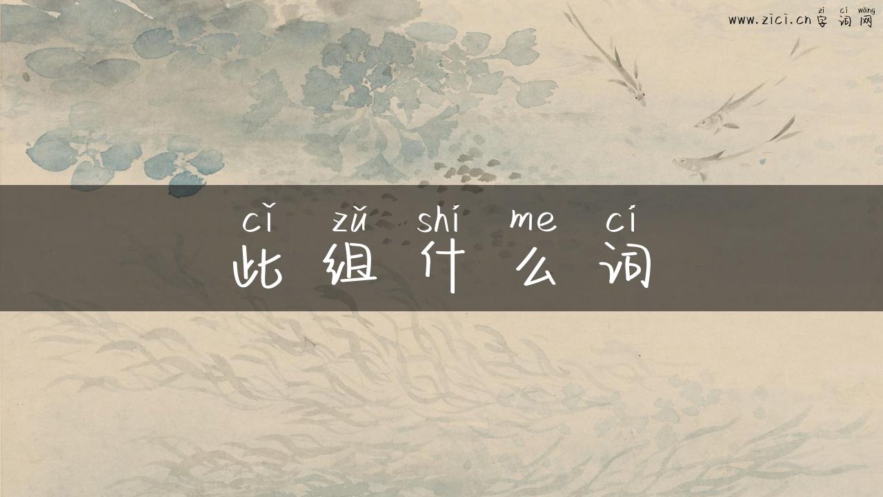 此组什么词