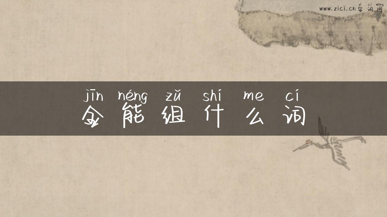 金能组什么词