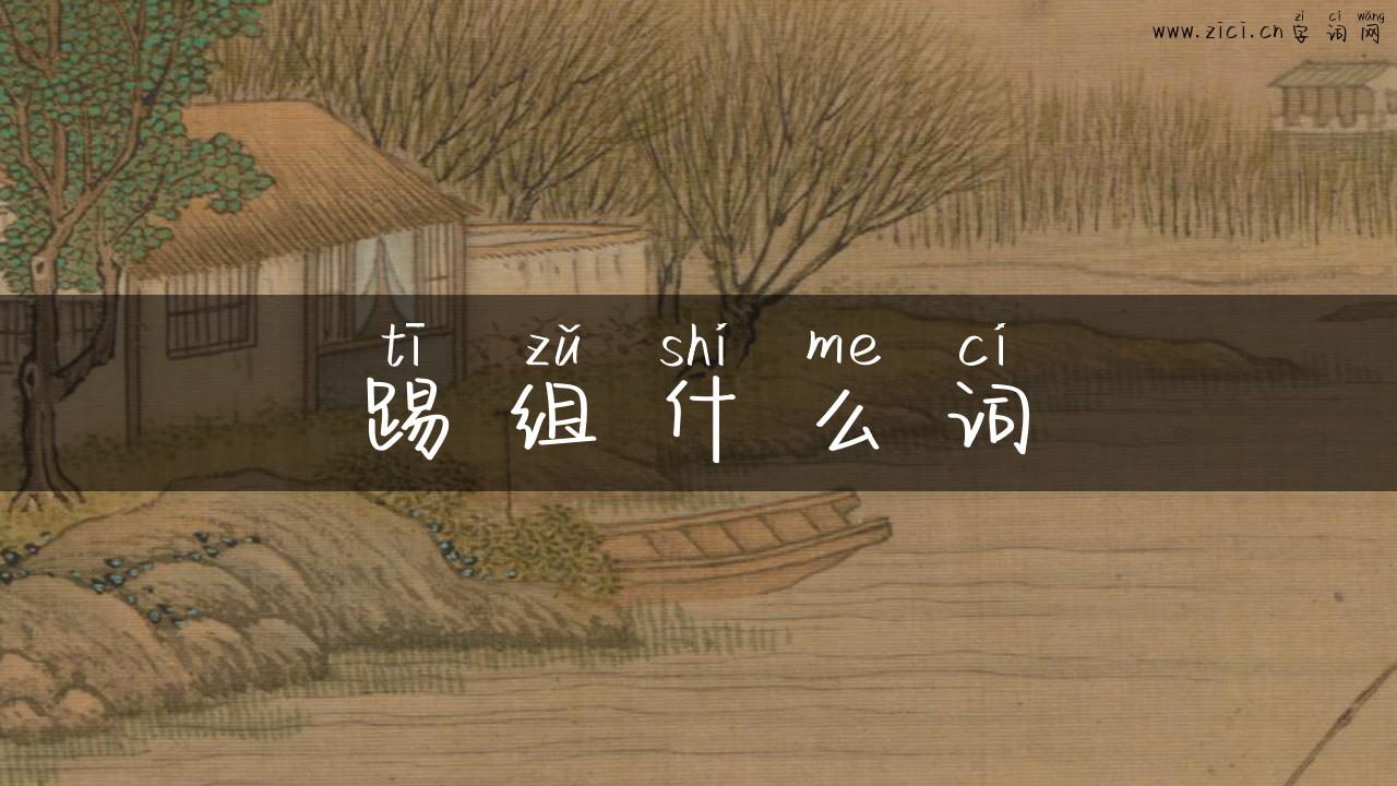踢组什么词
