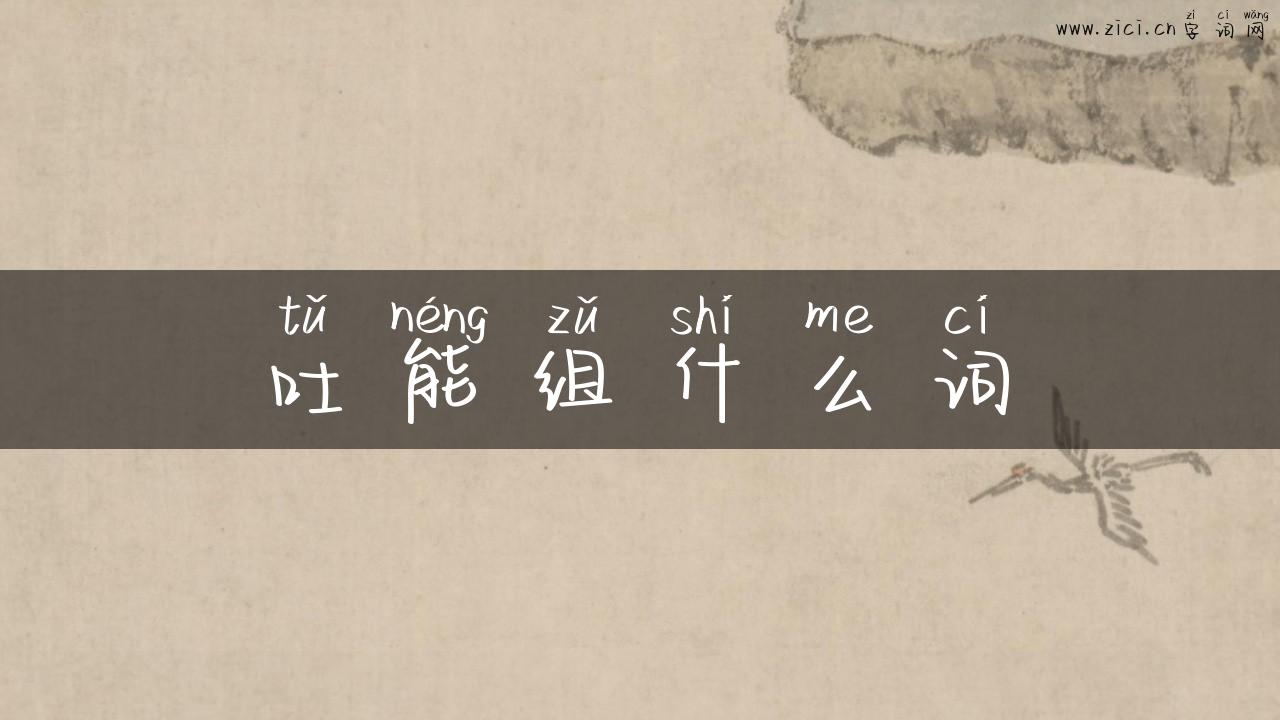 吐能组什么词