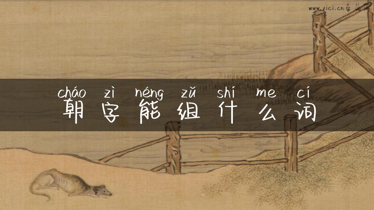 朝字能组什么词