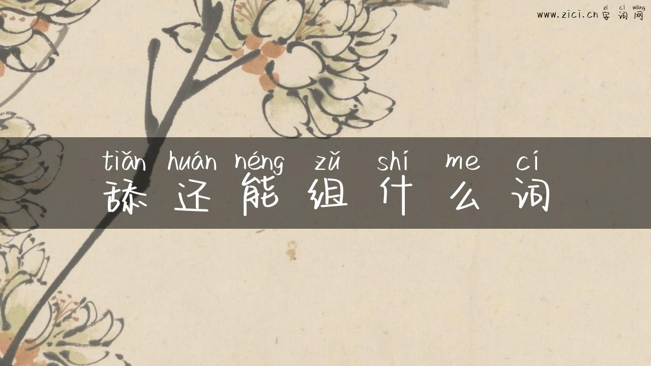 舔还能组什么词