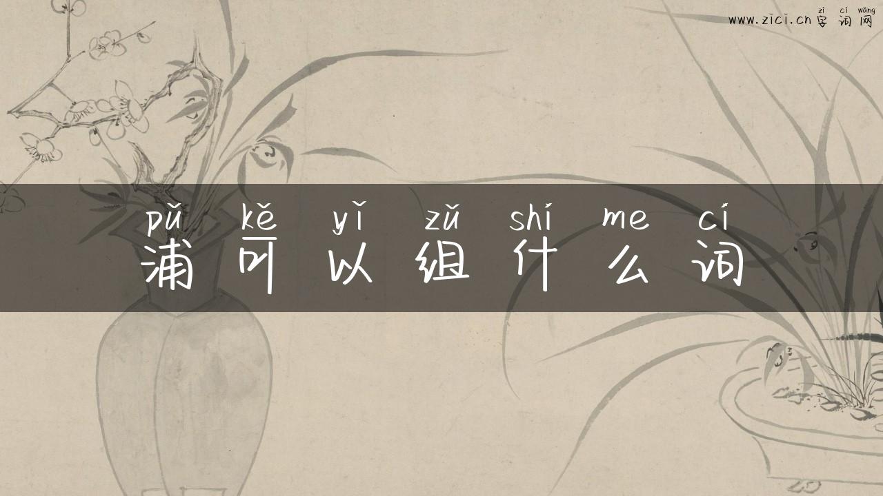 浦可以组什么词