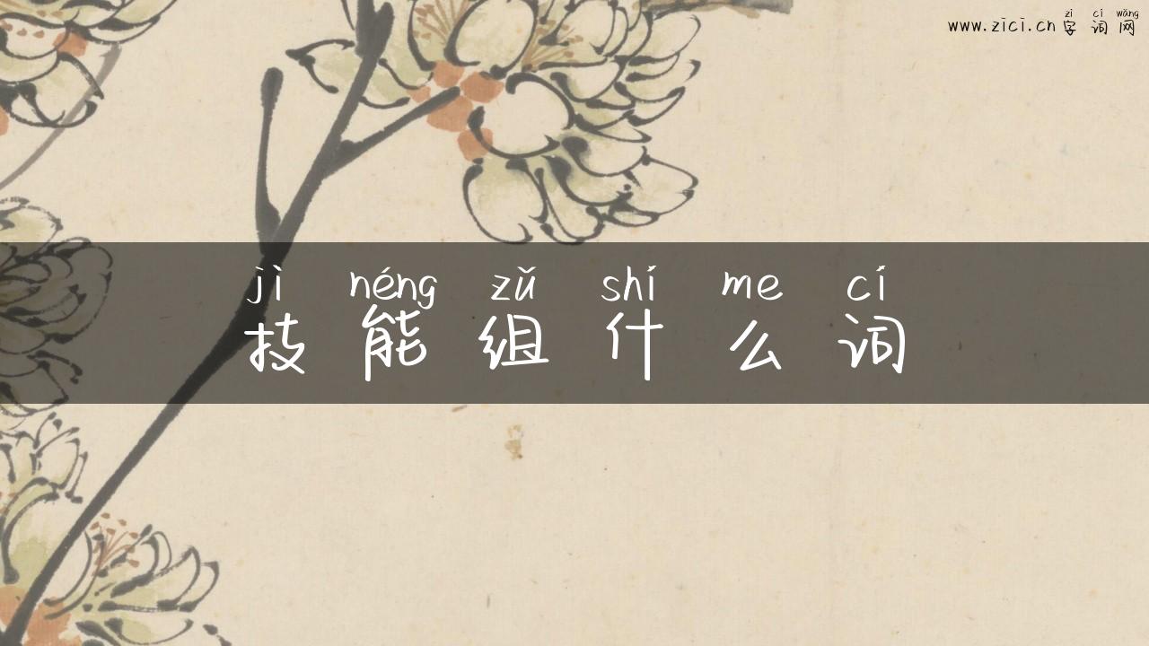 技能组什么词