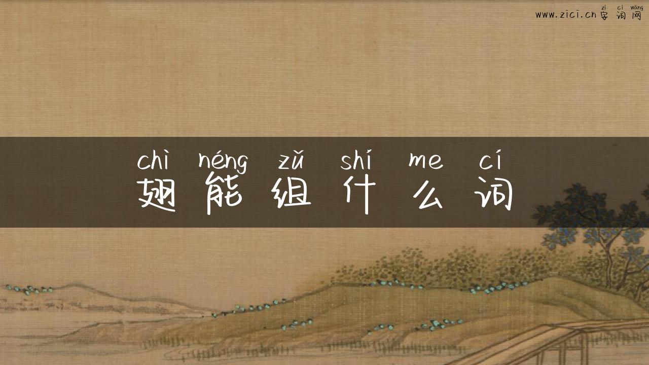 翅能组什么词