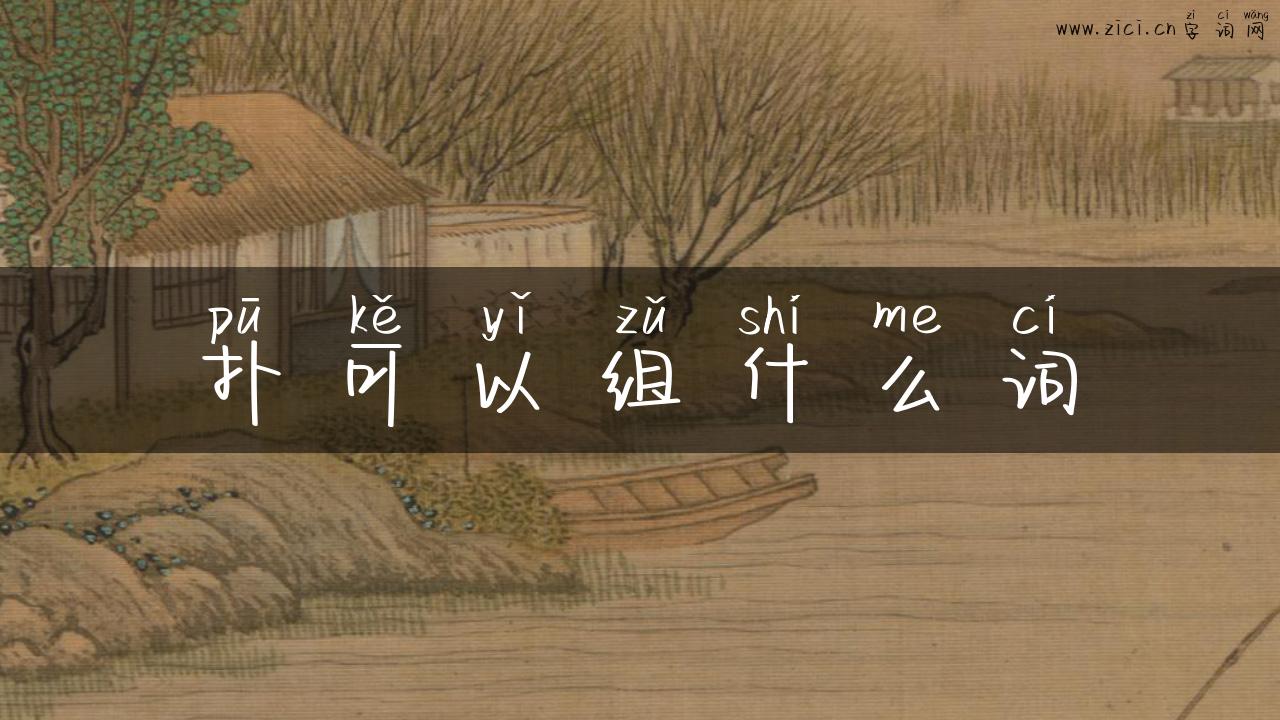 扑可以组什么词
