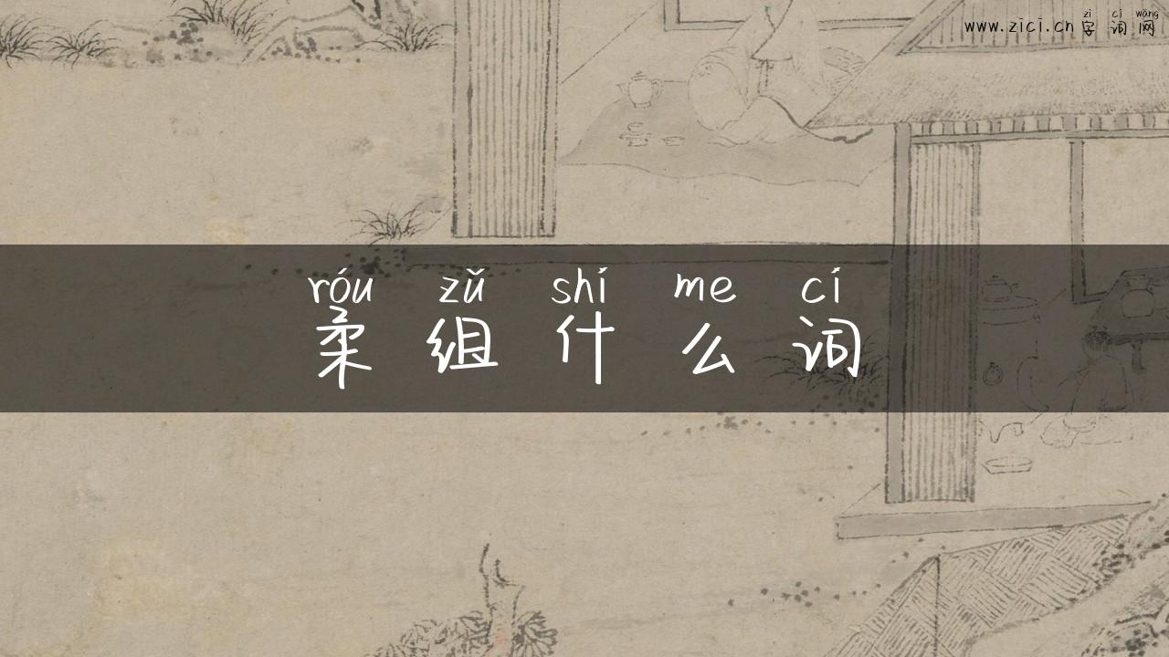 柔组什么词