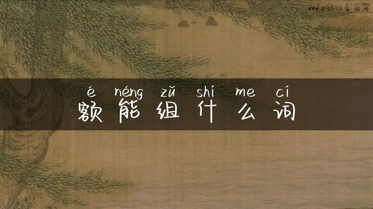 额能组什么词