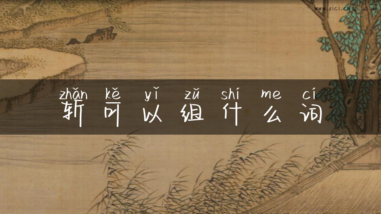 斩可以组什么词