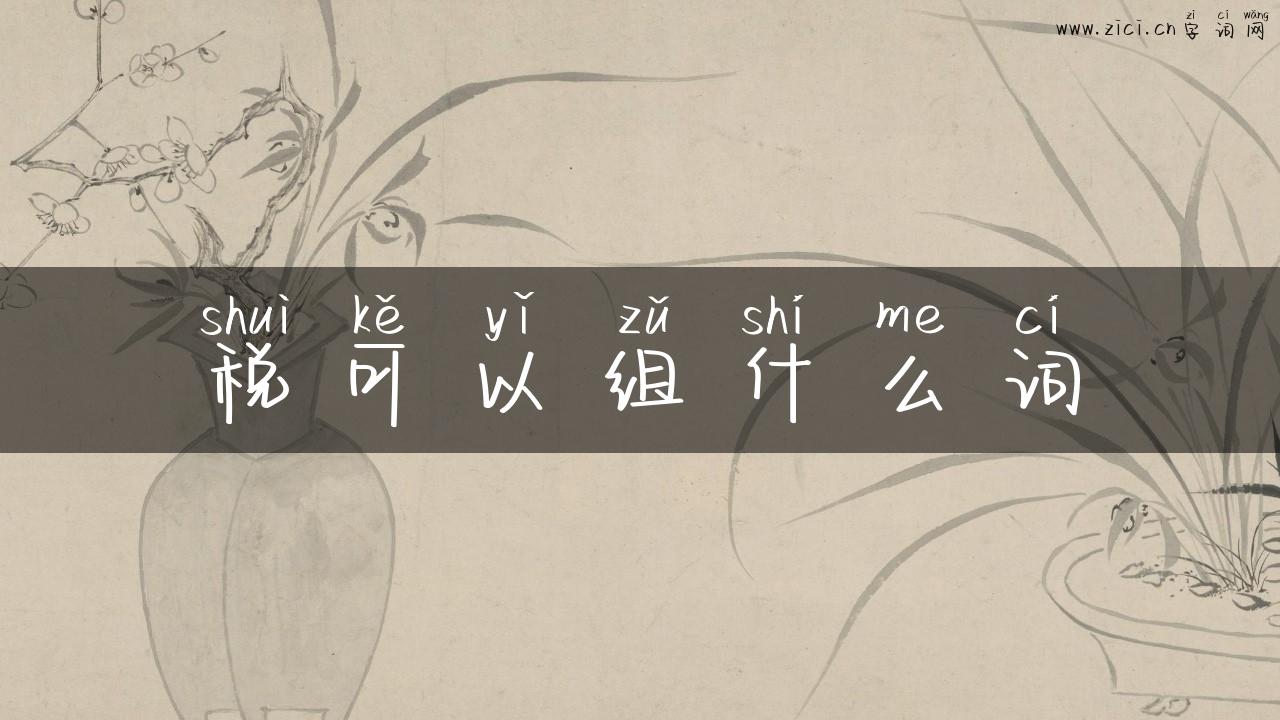 税可以组什么词
