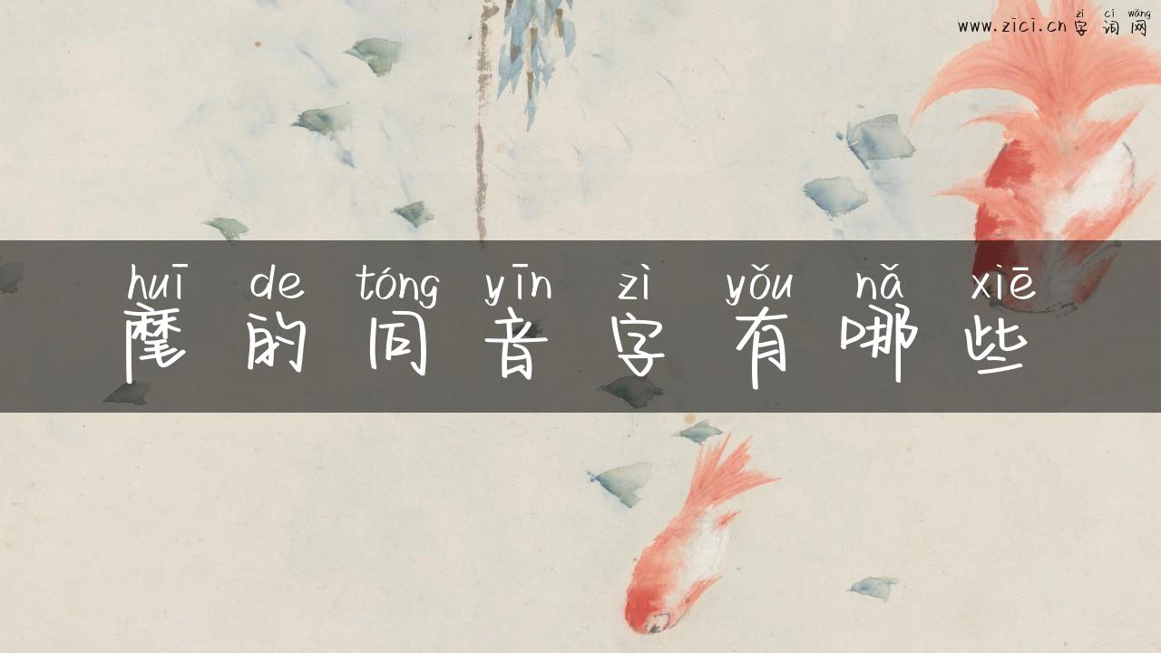麾的同音字有哪些