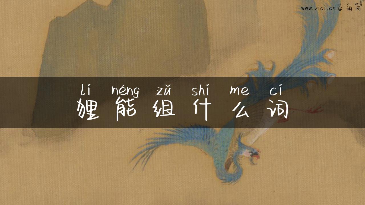 狸能组什么词