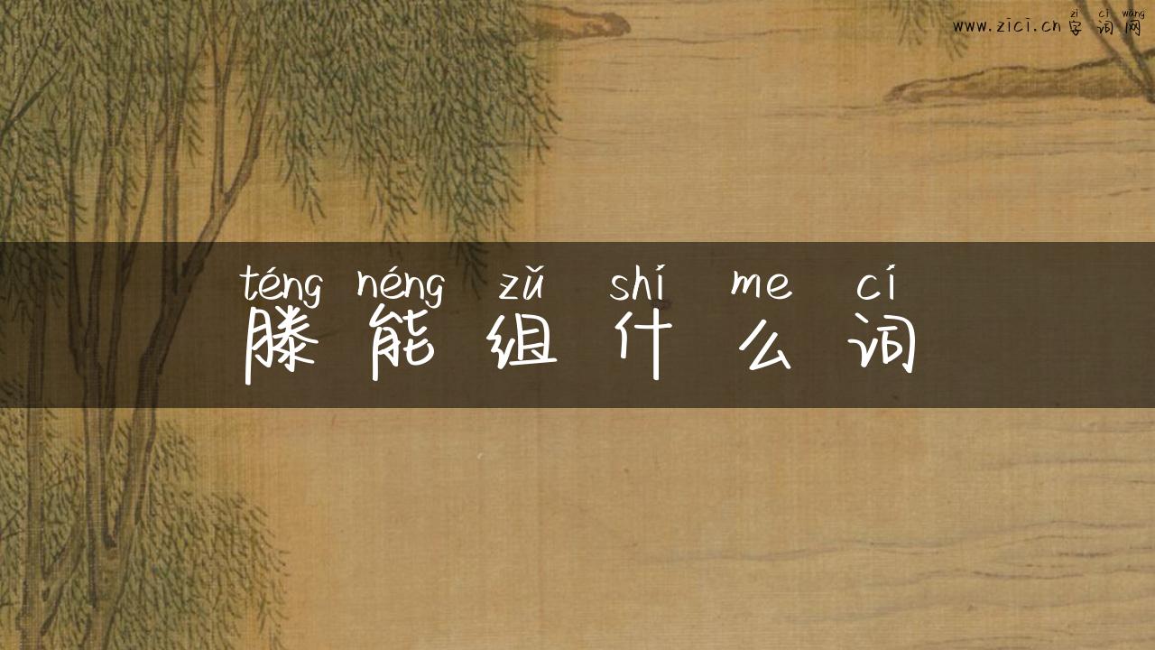 滕能组什么词