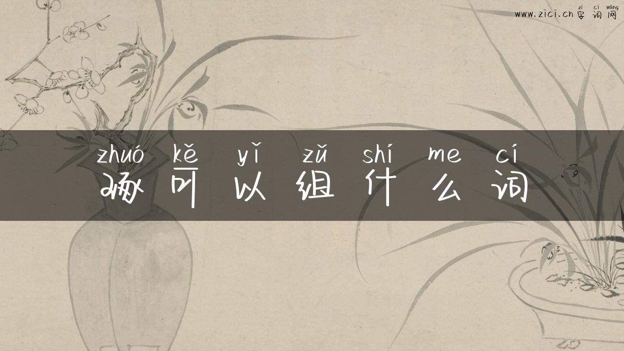 琢可以组什么词