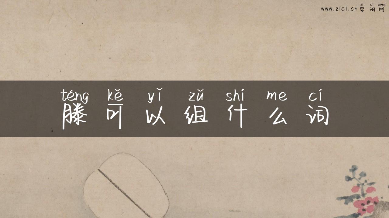 滕可以组什么词
