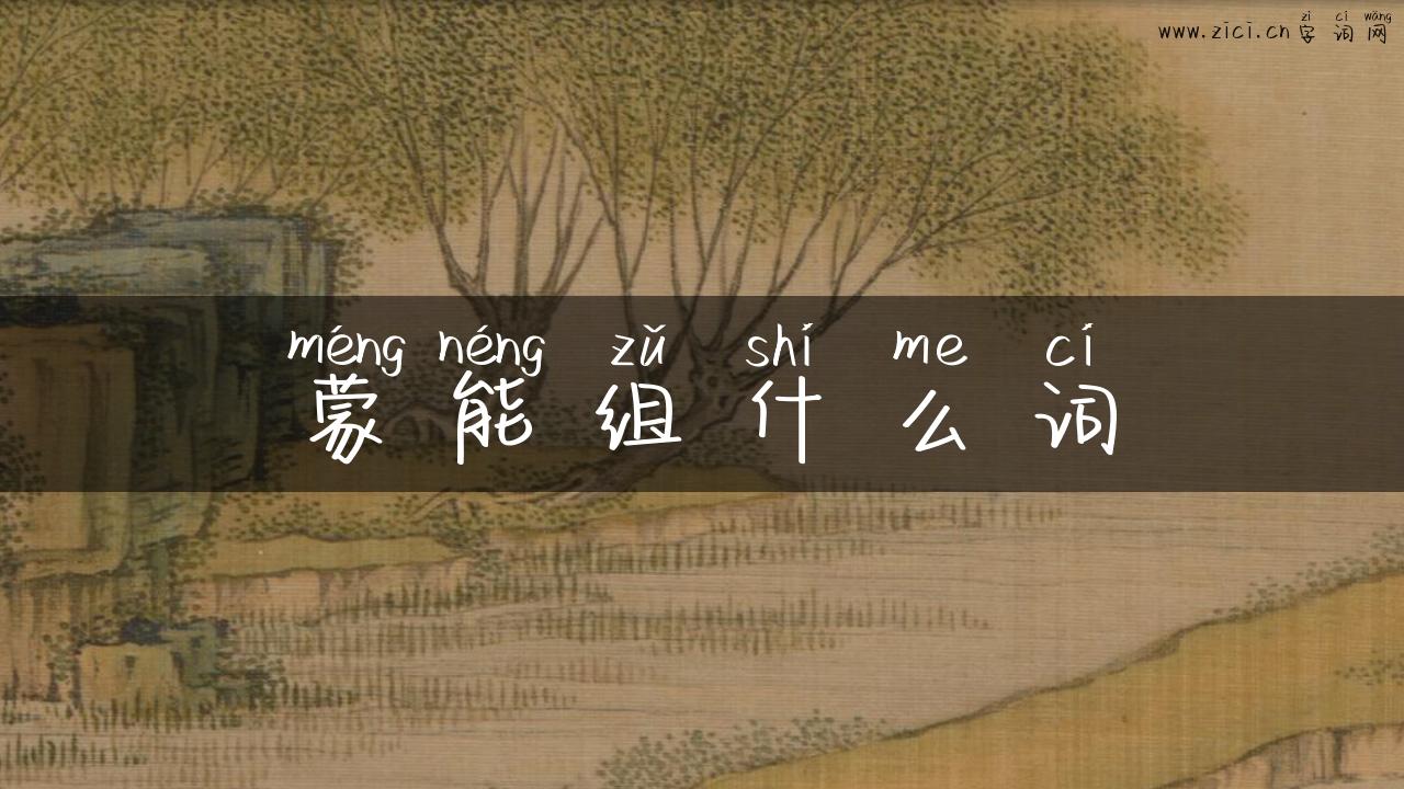 蒙能组什么词