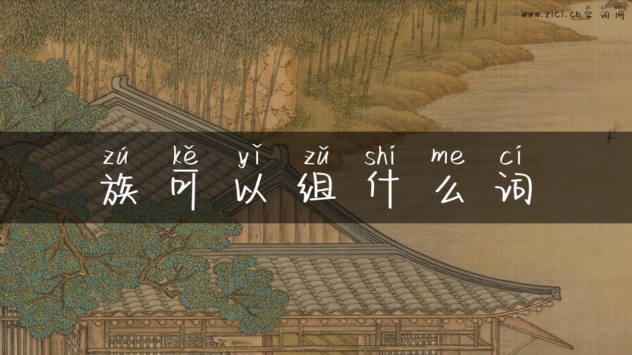 族可以组什么词
