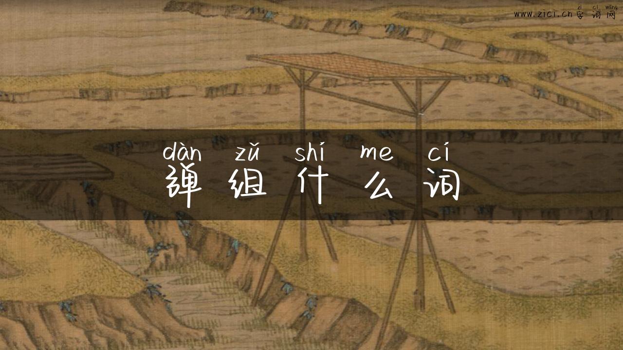 弹组什么词