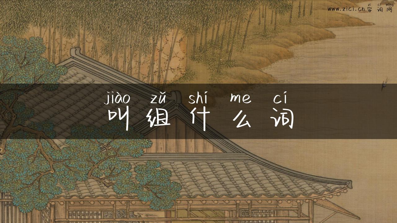 叫组什么词