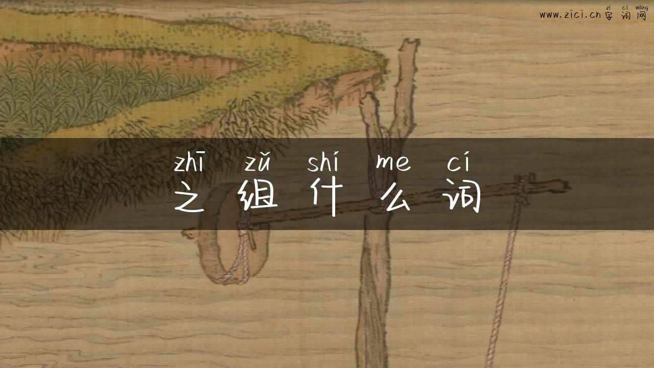 之组什么词