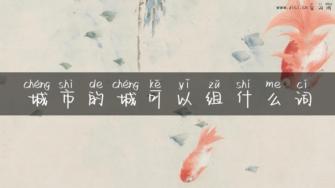 城市的城可以组什么词