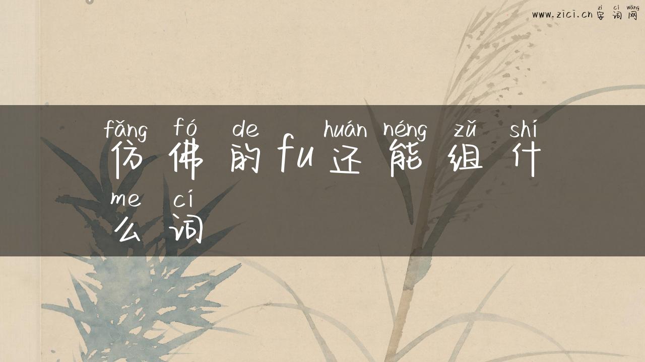 仿佛的fu还能组什么词