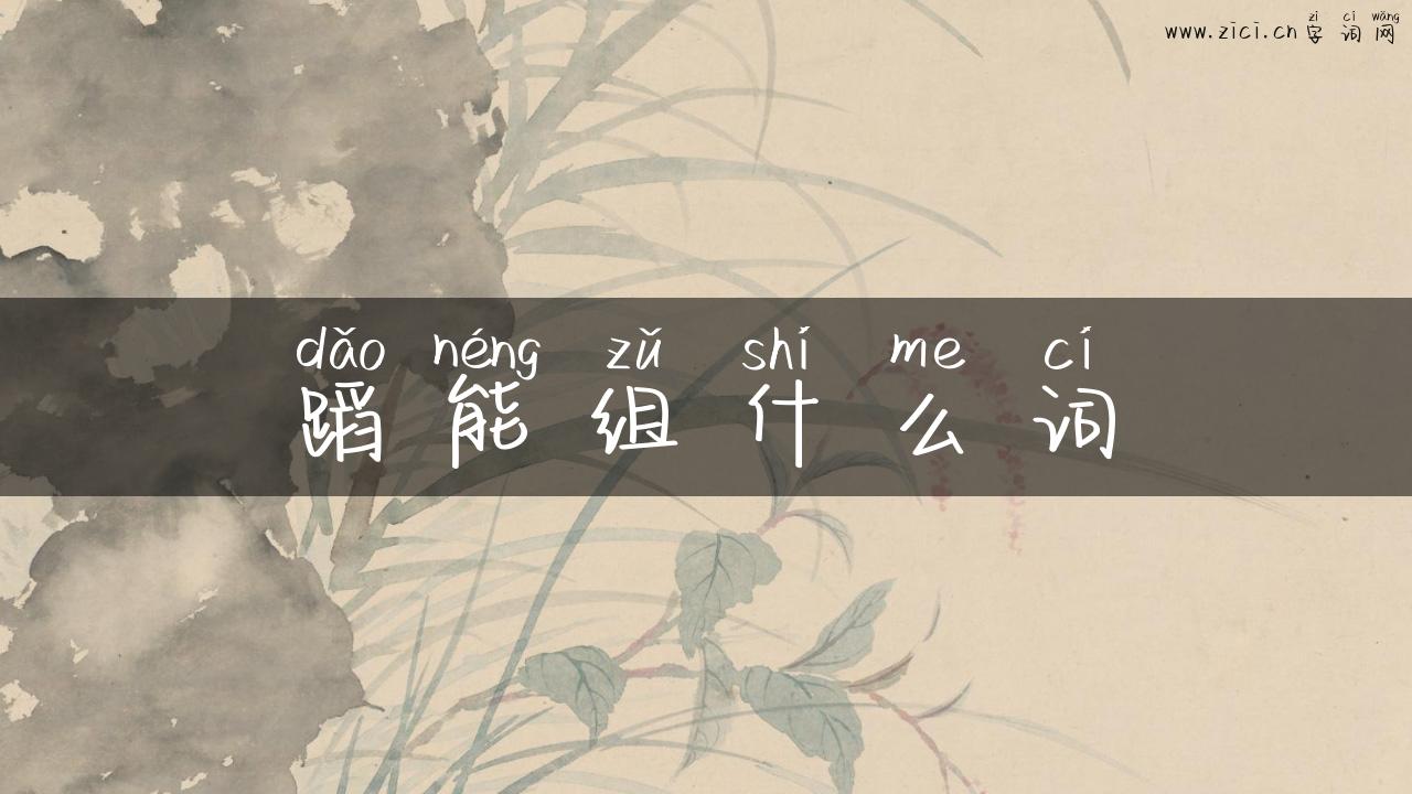 蹈能组什么词