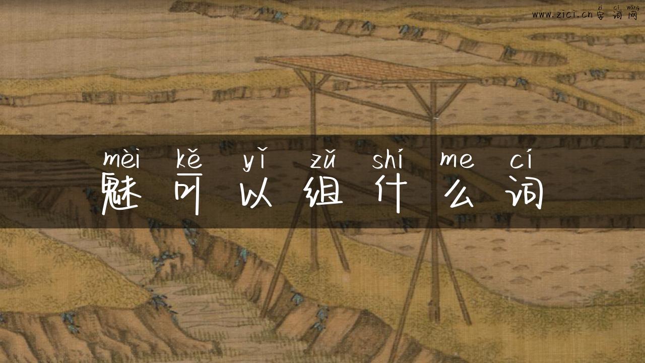 魅可以组什么词