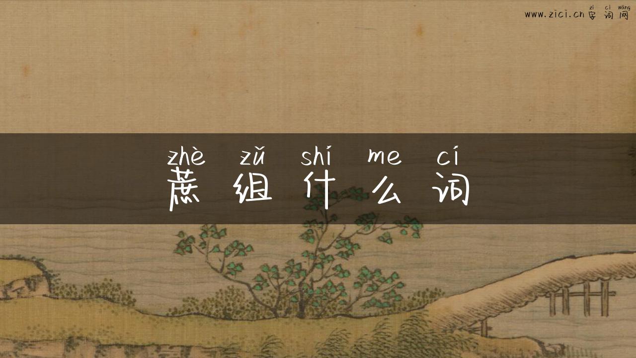 蔗组什么词