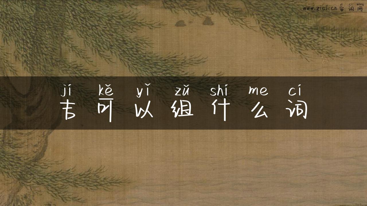 吉可以组什么词