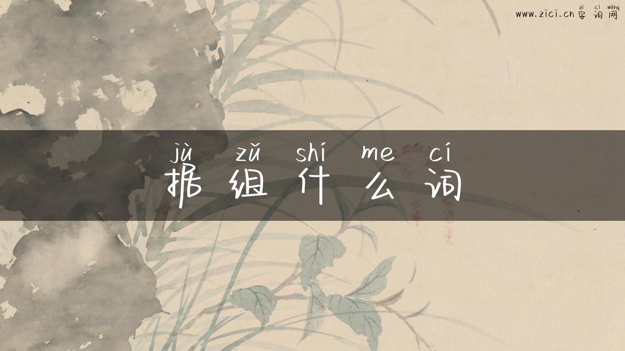 据组什么词
