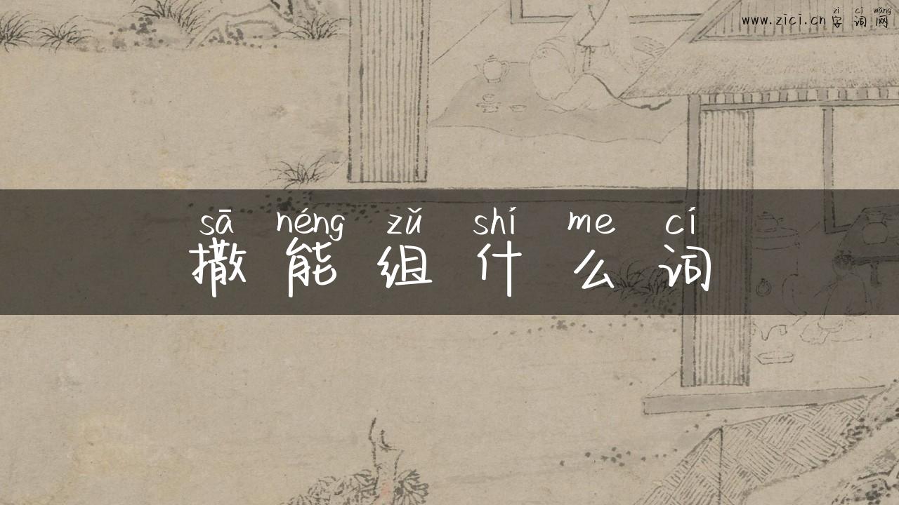 撒能组什么词