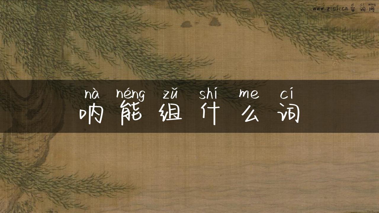 呐能组什么词