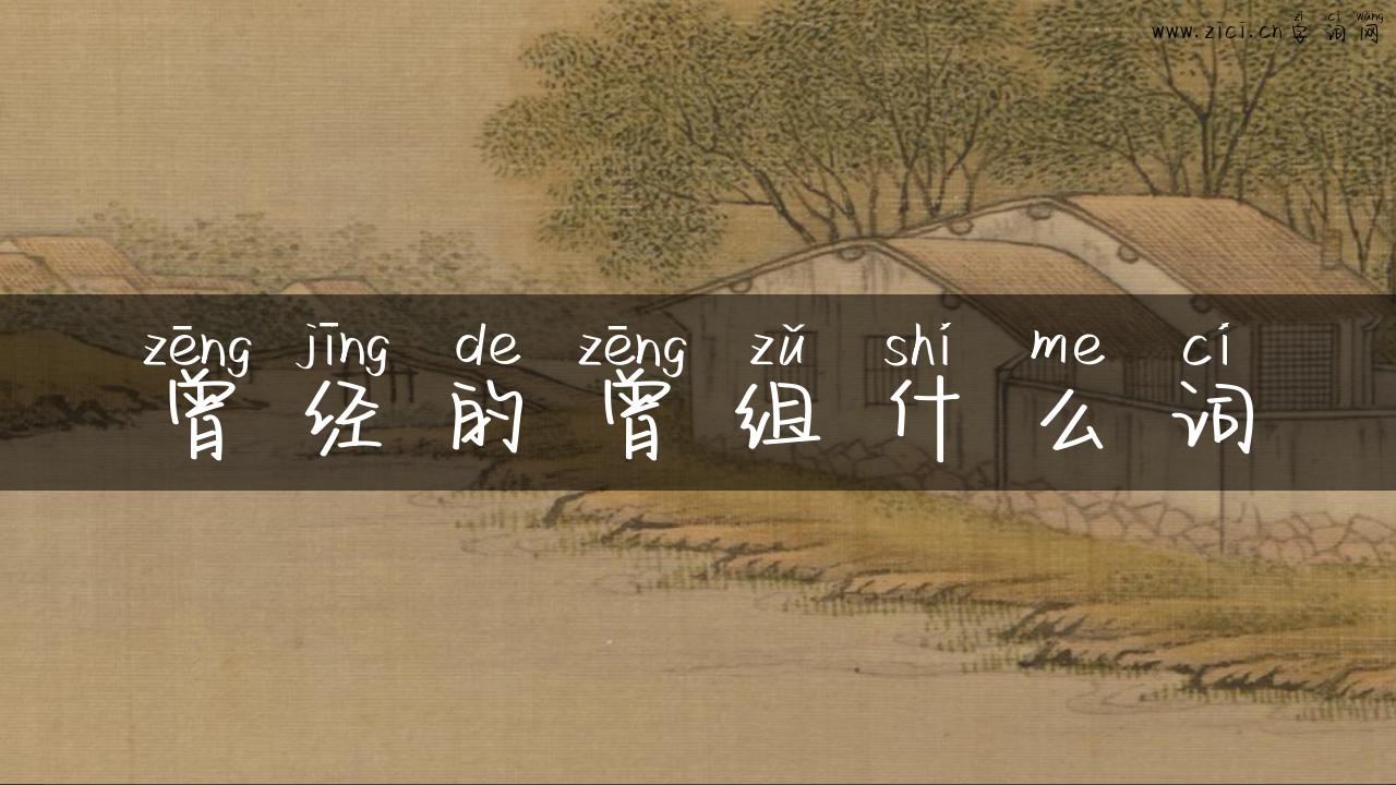 曾经的曾组什么词