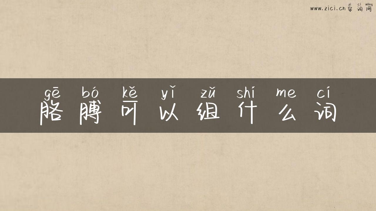 胳膊可以组什么词