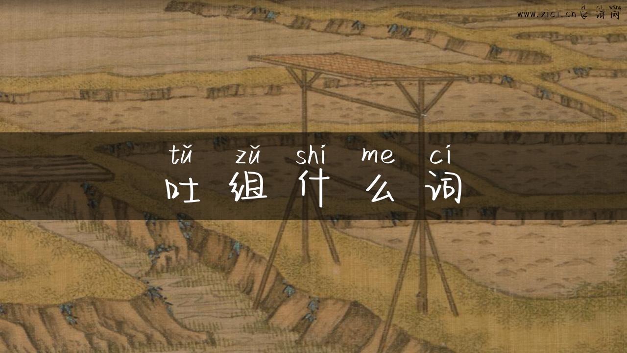 吐组什么词