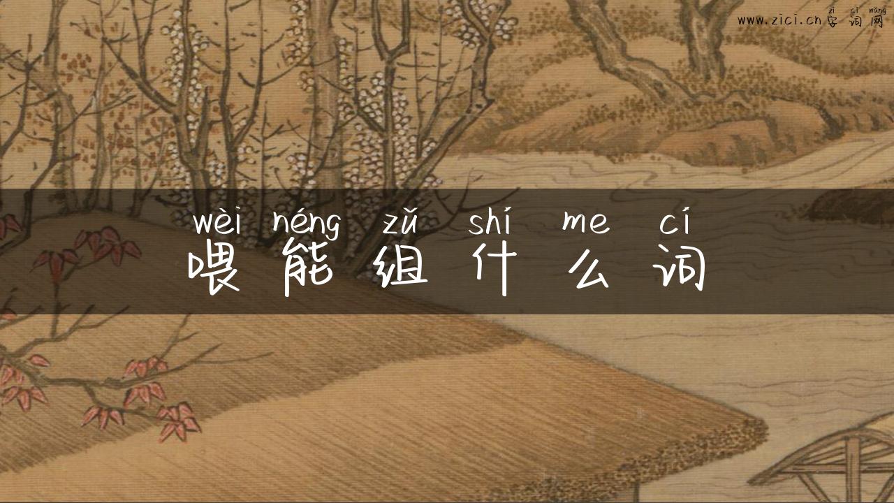 喂能组什么词