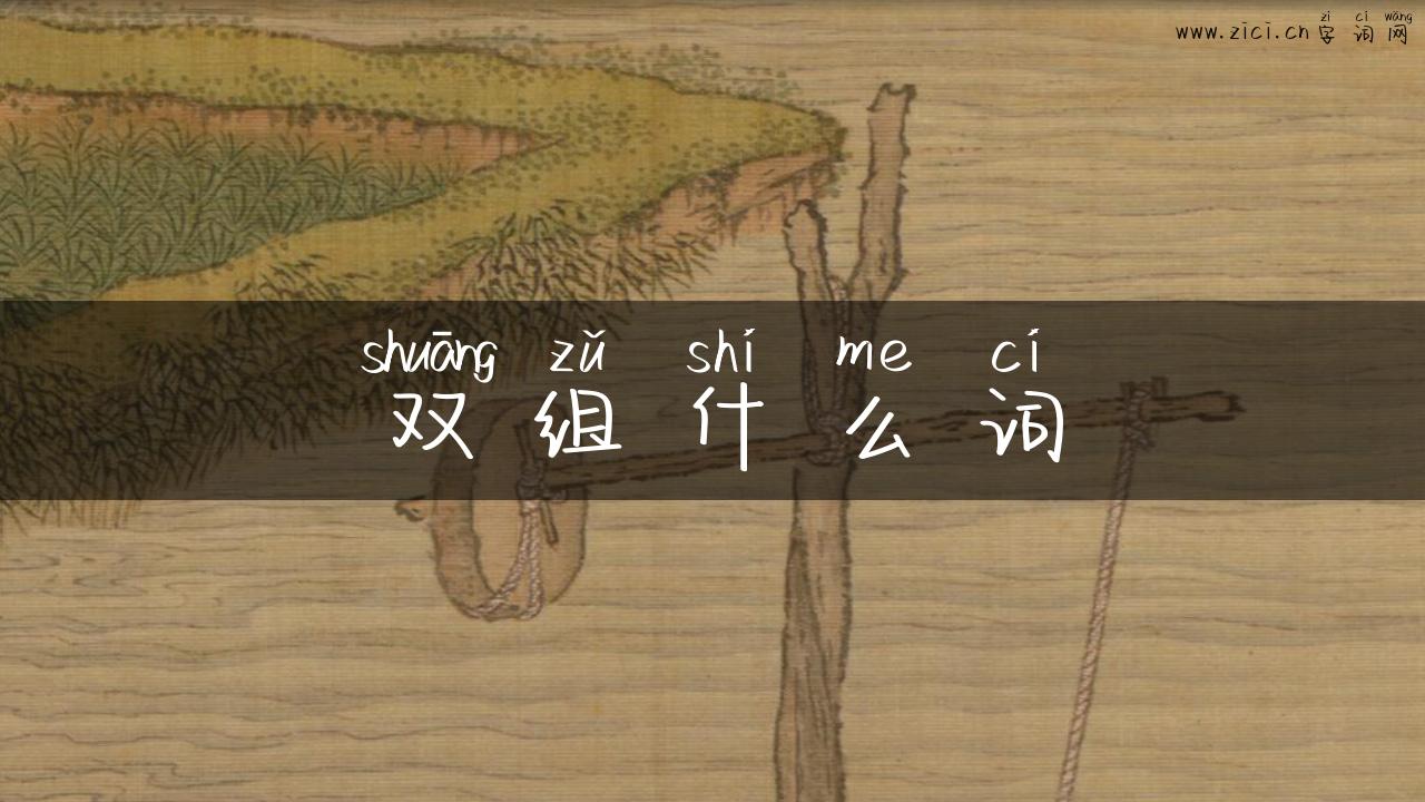 双组什么词