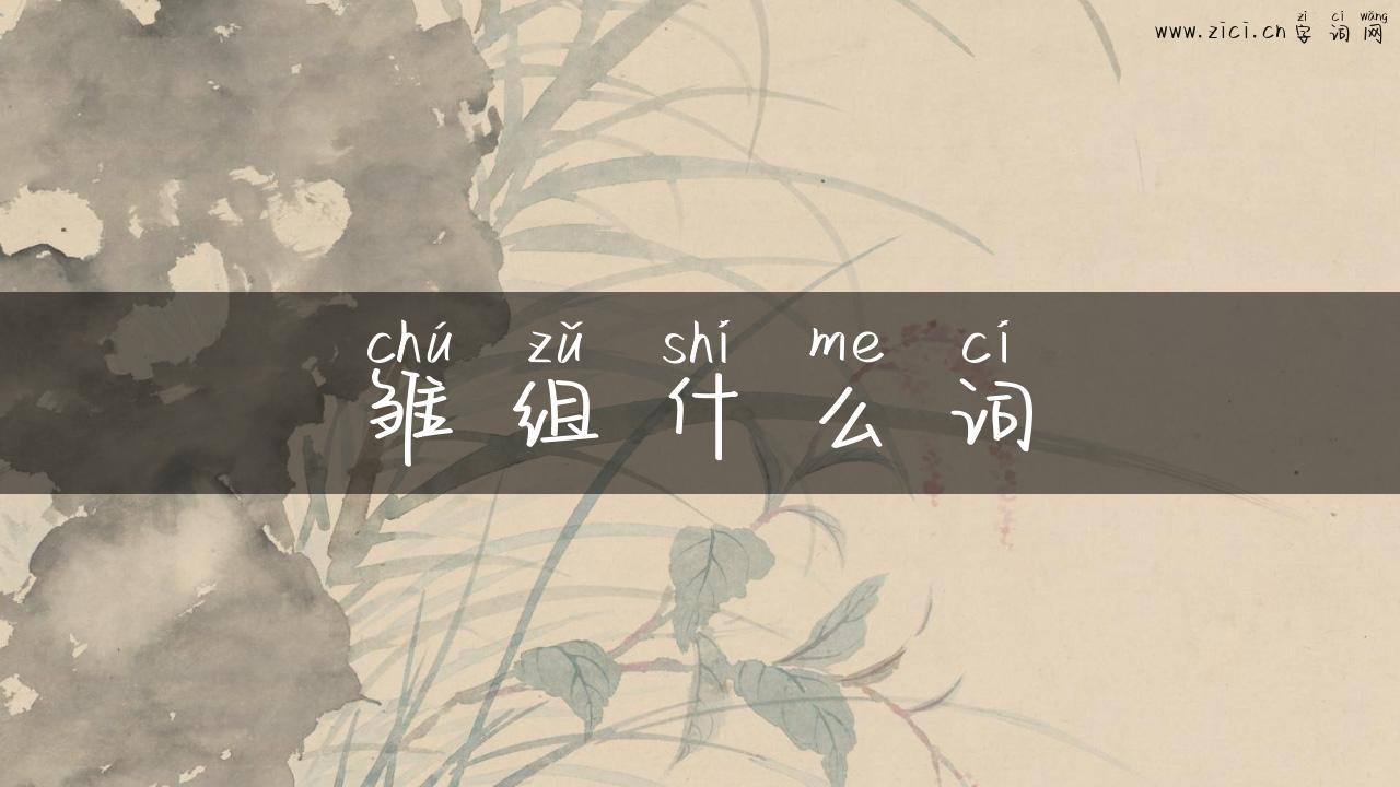 雏组什么词