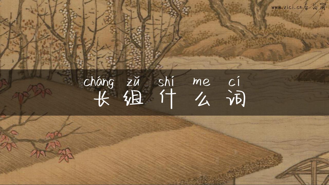 长组什么词
