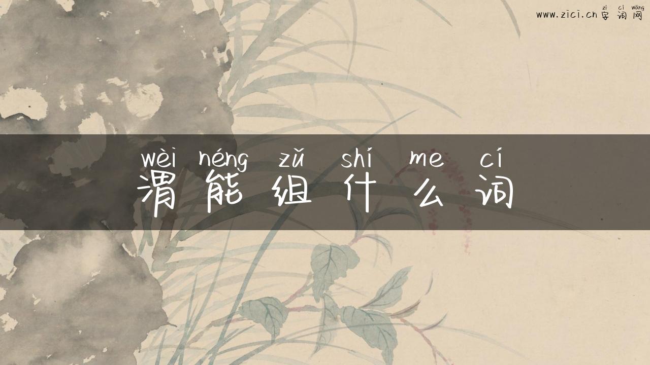 渭能组什么词