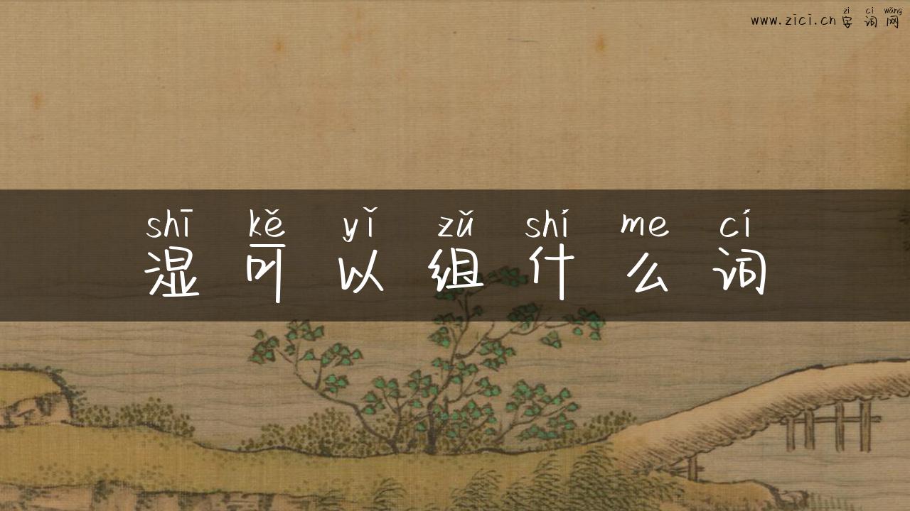 湿可以组什么词