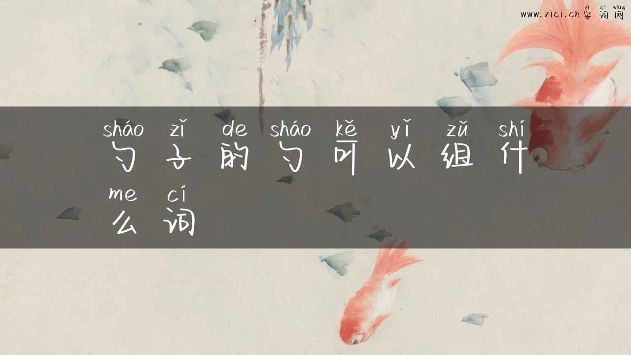 勺子的勺可以组什么词