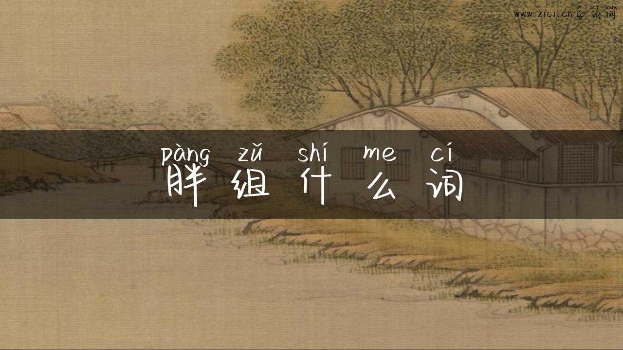 胖组什么词