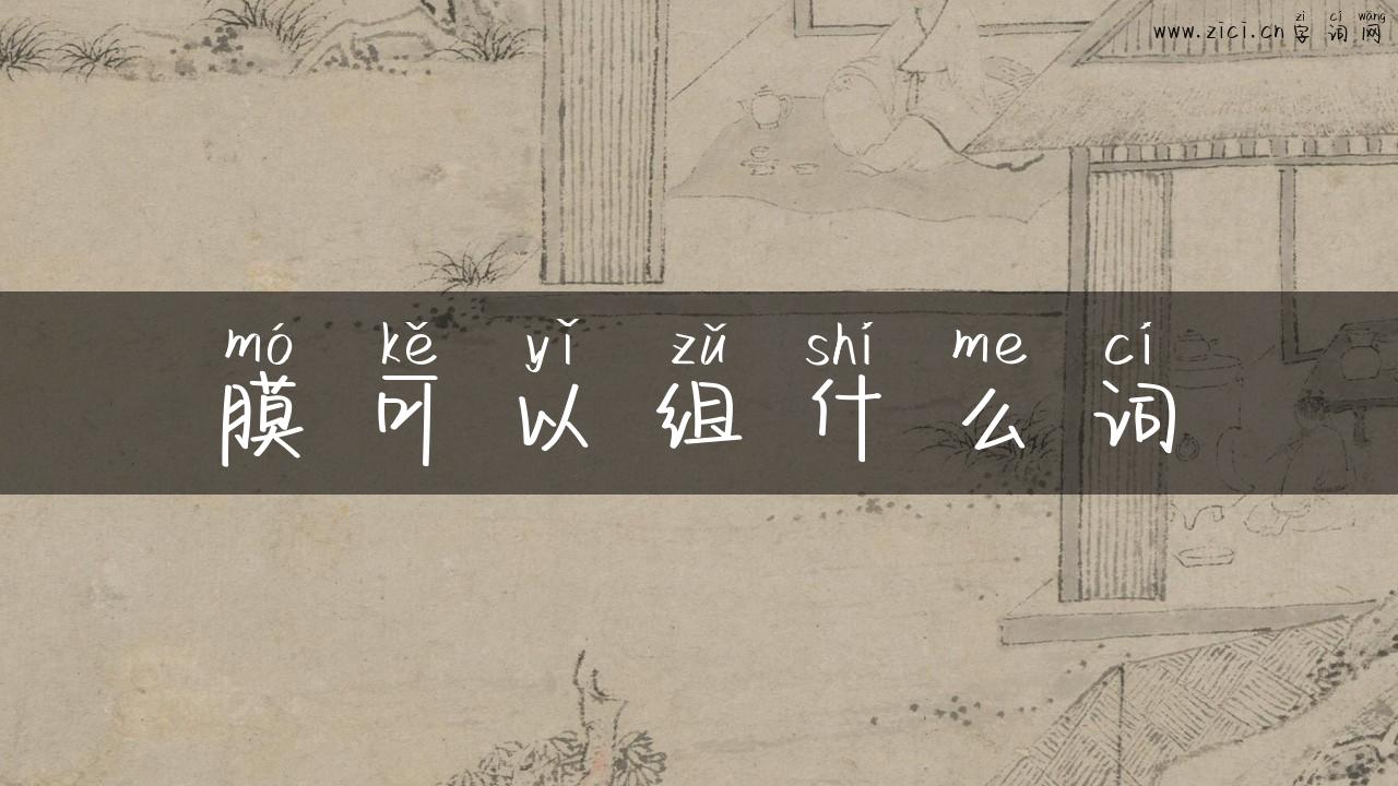 膜可以组什么词